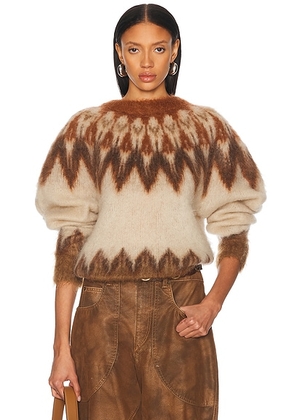 Isabel Marant Etoile Natania Sweater in RUST - Rust. Size 38 (also in ).