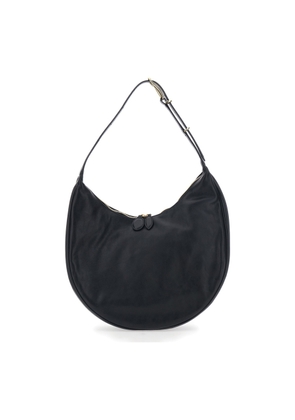 Little Liffner Black Shoulder Bag With Top Handle In Leather