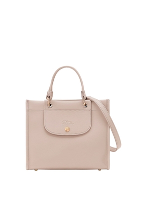 Longchamp Grey Handbag With Embossed Logo On The Front And Adjustable And Removable Shoulder Strap In Leather