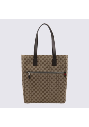 Gucci Beige Leather Totes
