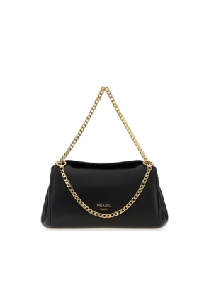 Black Nappa Leather Small Prada Tumulte Handbag