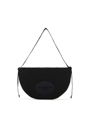 Alexander Wang Black Canvas Large Bo Shoulder Bag