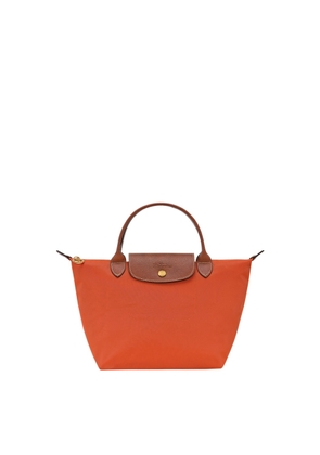 Longchamp le Pliage S Red Handbag With Engraved Logo In Recycled Canvas