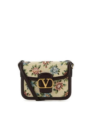 Valentino Garavani Embroidered Fabric 9to5 Crossbody Bag