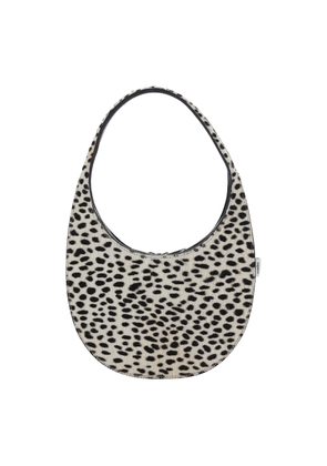 Coperni swipe Black And White Handbag With Brushed Effect And All-over Polka Dots Motif In Fabric