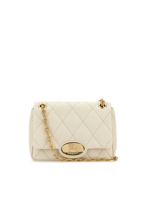 Burberry Ivory Leather Small Strand Shoulder Bag