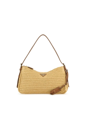 Prada Raffia Large AimÃ©e Shoulder Bag