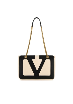 Valentino Garavani Ivory Nappa Leather Small Viva Superstar Shoulder Bag