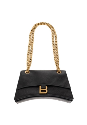 Balenciaga Black Crush Calfskin Small Chain Bag