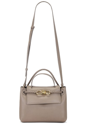 Bottega Veneta Small Ciao Ciao Bag in Limestone & Muse Brass - Taupe. Size all.