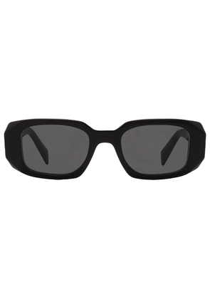 Prada Grey Rectangular Ladies Sunglasses PR 17WS 1AB5S0 49