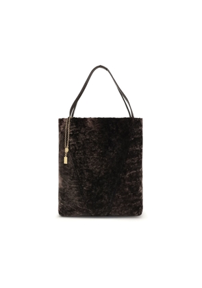 ChloÃ© Large Spin Tote Bag In Soft Shearling