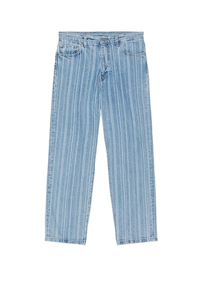 Carhartt WIP Rylan Pant in Stone Bleached Rylan Stripe & Blue - Blue. Size 34 (also in ).