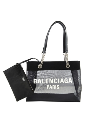 Balenciaga Black Medium Duty Free Mesh Tote Bag