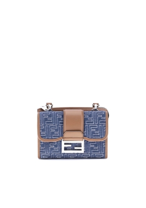 Fendi Baguette Denim Shoulder Bag
