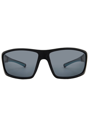 Body Glove BGFL 25 425 Polarized Smoke Mirror Wrap Mens Sunglasses 10270147.CGR BLKSMK