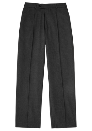 About Blank Straight-leg Woven Trousers - Charcoal - S