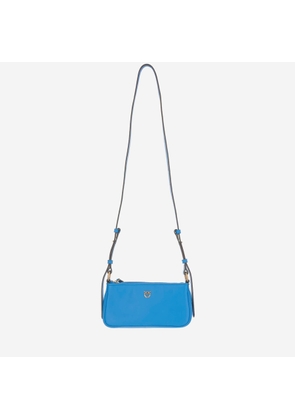 Pinko Mini Half Moon Baguette Leather Bag With Logo