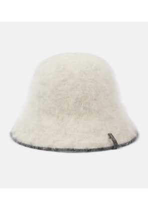 Brunello Cucinelli Knitted mohair-blend cloche hat