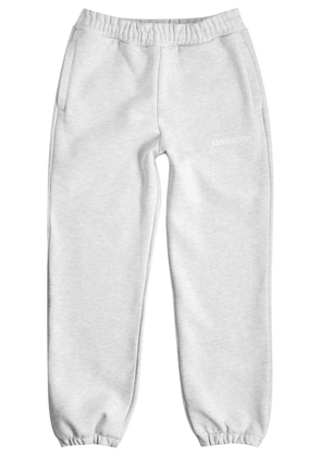 Annie Hood Logo Cotton Sweatpants - Grey - L