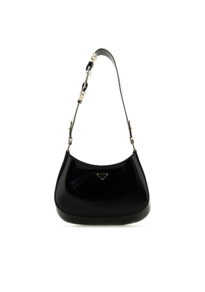 Prada Black Leather Cleo Shoulder Bag
