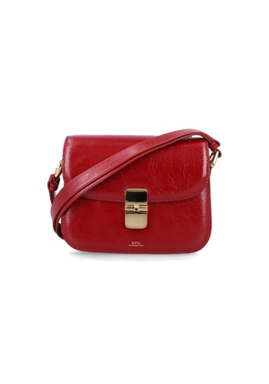 A.P.C. Grace Small Shoulder Bag Red