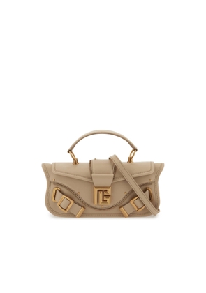 Balmain Baguette Bag With Monogram Buckle