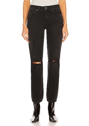 GRLFRND Kate Low Rise Slim Crop Jeans in Fifth Avenue - Black. Size 27 (also in 28).