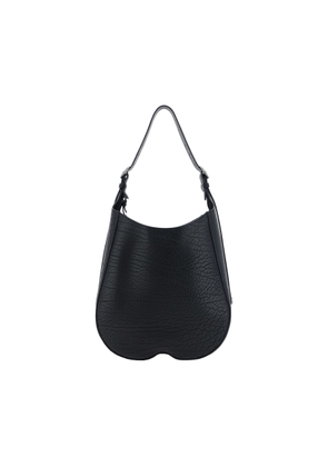 Burberry Black Leather Medium Chess Shoulder Bag