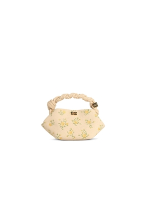 Ganni Mini bou Bag In Ivory Tela