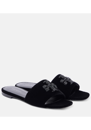 Tory Burch Eleanor velvet slides