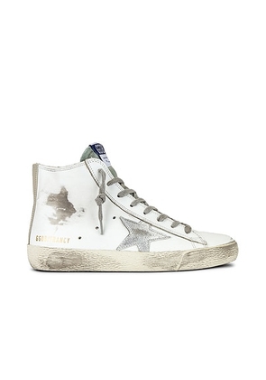 Golden Goose Francy Sneaker in White  Silver  & Milk - White. Size 40 (also in ).