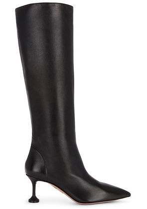 Aquazzura Lyla 65 Boot in Black - Black. Size 37 (also in 37.5, 38, 38.5, 39.5, 40, 41).