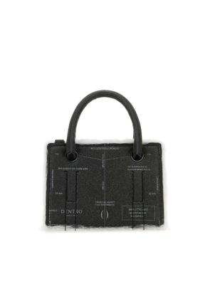 Dentro Grey Leather Mini Otto Handbag