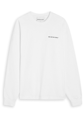 Mki Miyuki Zoku Uniform Logo-print Cotton T-shirt - White - M