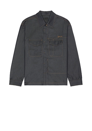 Givenchy Military Denim Jacket in Indigo Blue - Denim-Dark. Size XL/1X (also in ).