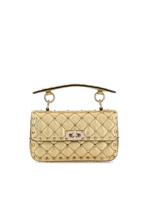 Valentino Garavani Gold Leather Rockstuds Handbag