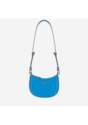 Pinko Baby Half Moon Leather Shoulder Bag