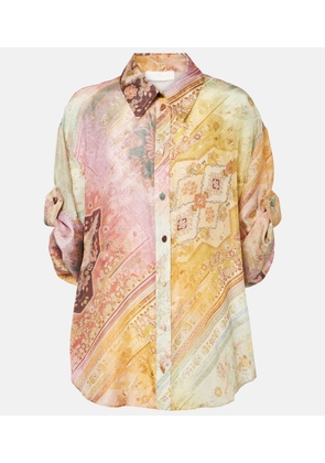 Zimmermann Tallow printed silk shirt