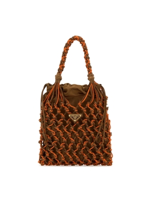 Prada Two-Tone Mesh Handbag