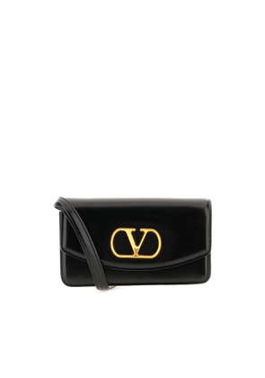 Valentino Garavani Black Leather Clutch