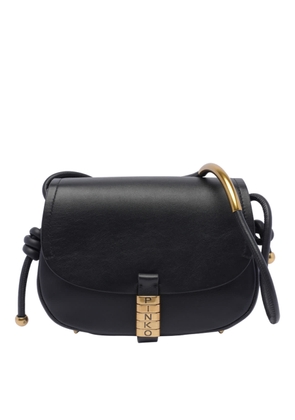 Pinko Mini Logo Saddle Crossbody Bag