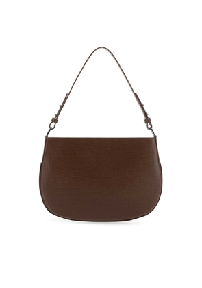 BY FAR Brown Leather Issa Shoulder Bag