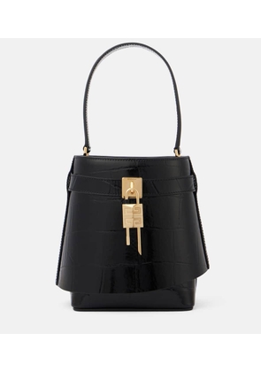 Givenchy Shark Lock Medium leather bucket bag