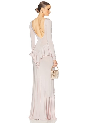 Helsa Amala Jersey Dress in Dusty Rose - Rose. Size S (also in M).