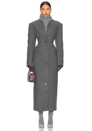 Helsa Italian Wool Blend Topcoat in Charcoal - Charcoal. Size XXS (also in ).