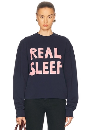 JW Anderson Real Sleep Printed Sweatshirt in Dark Navy - Navy. Size M (also in ).