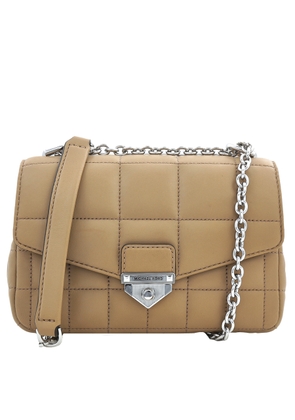 Michael Kors Ladies SoHo Small Quilted Leather Shoulder Bag - Camel