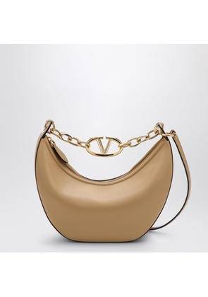 Valentino Garavani Vlogo Moon Cappuccino-coloured Small Hobo Bag