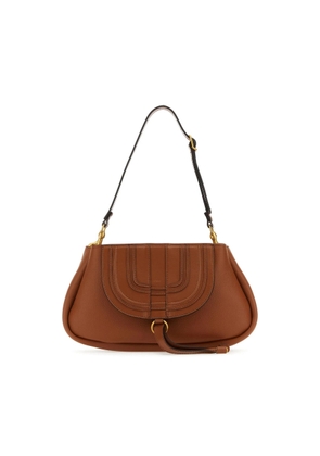 ChloÃ© Brown Leather Marcie Clutch